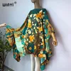 Boho femmes été mode soirée vêtements de plage afrique dame caftan vacances col unique Sexy élégant plage couvrir robe