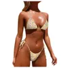 Damesbadmode Sexy effen strandpak Damesbikiniset Zomervakantiebikini Strandbadkleding Geschikt voor sexy damesbadkleding J240330