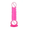 Nxy Dildos Dongs Jelly Dildo Female Masturbation with Suction Cup Simulation Super Large Thick Crystal Clear Colored Adult Products 240330