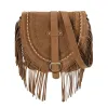 Handgjorda konstgjorda päls kvinnors axelväska 2023 Senaste Tassel Fi Bohemian Women's Summer Handbag Casual Women's Bag Q4D6#