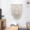 Tapestries 2024 Macrame Wall Hanging Tapestry Hand Woven Bohemian Style Home Boho Background Livingroom Bedroom Decor Decration House