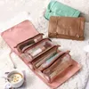 Storage Bags Multifunctional Cosmetic Bag Large-Capacity Toiletries Brush Lipstick Pocket Household Organizing Supplies Accessories