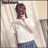 Linda sakura bordado japonês estudante menina escola jk uniforme do ensino médio uniforme lg manga curta marinheiro terno camisa 16XZ #