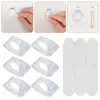 Hooks 6/20pcs Small Size Transparent Removable Hook Strong Seamless Christmas Cable Clamp Adhesive Kitchen Wall Bedroom Rack