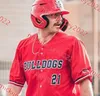 Eddie Saldivar Fresno State Baseball Jersey Murf Grey Rocco Peppi 31 Mike McKernan 42 Jake Riding 11 Justin Stransky Fresno State Bulldogs Jerseys Custom Stitched