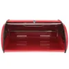 Plates Bread Storage Box Bin Shop Countertop Organizer Kitchen Container Metal Containers Stainless Steel