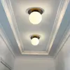 Tavan Işıkları Nordic Modern LED Cam Ball Kapalı Aydınlatma Koridoru Yaratıcı Giriş Salonu lambası