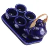 Teaware Sets Home Accessories House Tea Pot Mini Cups Miniature Teapot Ceramics Ornament Pretend Play
