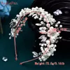 Youlapan Bridal Wedding Pearl Crystal Headwear Leaves Hair Hoop Rhup Rhineste Headbands for women fr girlヘッドピースhp603 m5ud＃