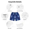 Shorts pour hommes Board Blue Board Blue Baroque Print Y2K Funny Swim Trunks Oriental Vintage Damask Séchage rapide Sportswear Beach