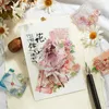 Gift Wrap 20 Sheets Scrapbooking Sticker Pet Rose Colorful Artistic Fresh Style Laser Gold Flower Diy Hand Tent 6 Models