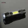 Zoom Aluminum Alloy With Pen Clip, Cob Side Light Flashlight, Strong Light, Long-Distance Outdoor Mini LED Flashlight 588969