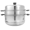 Пароварки 1 комплект пароварки 3-уровневая посуда для приготовления на пару Пароварка для приготовления пищи