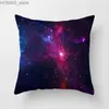 Pillow Night Sky Star Landscape Printed Cover Soffa Decoration Car Office Seat Cushion Room Home Decor Y240401