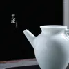Set di articoli da tè Jingdezhen Celadon Fair Cup Accessori per la cerimonia del tè in ceramica con manico Set di filtri per tazze