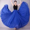 Chiff gran falda de baile de swing mujeres elegante etapa española rendimiento tradicional étnico Xinjiang Dancewear faldas flamencas M1ky #