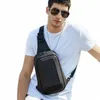 2024 Nouveau sac à bandoulière pour hommes sac de poitrine qualité confortable sac de menger masculin respirant EVA coque dure anti-vol crossbody 22i4 #