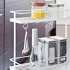 Kitchen Storage Yamazaki Tower Rolling Cart White Accessories Organizer