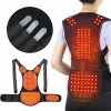 118 TOURMALIN MAGNETISK Terapi Självvärme Axelpackning Back Posture Corrector Belt Neck Massager Brace Acupoint Stimulator