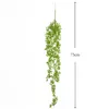 Kwiaty dekoracyjne sztuczna roślina winorośl kwiatowy Sunproof Waterproof Wedding Fałszywa Garland Greenery Hang Decoration