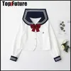 Sapporo blanc trois uniformes scolaires département japonais JK uniforme de base uniforme de marin étudiant costume moyen cardigan ensemble b2MN #