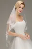 BabyOnline Lace Edge Veil Short Bridal armbågslängd Två nivåer med kammar med bredd Brud Accores E3P3#