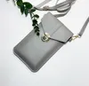 PVC Touch Screen Acags Phone Parics Women Crossbody Coin Pres