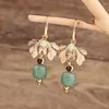 Orecchini pendenti Retro Semplice Farfalla Stile Cinese Imitato Bowlder Vintage Elegante Cheongsam Ear Stud