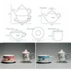 Zestawy herbaciarni herbata ceramiczna na jeden zestaw drobny kości China Teapot TEACUP