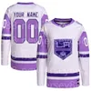 Maglie da hockey King Men Women Youth Drew Doughty Anze Kopitar Quinton Byfield Kevin Fiala Trevor Moore Cam Talbot Wayne Gretzky Luc Robitaille