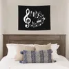 Tapissries Music Festival Musical Note Tapestry Home Decor Anpassad hippie vägg hängande för vardagsrum