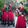 Nakış Hanfu Tradital Dans Kostümleri Kadın Erkek Halk Festivali Kıyafet Vinç Peri Dr Rave Performans Giyim DC3457 V0UK#