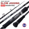 Rods Madmouse Japan Full Fuji Parts Slow Jigging Rod 6 "3 Jig Weight 80350g 15 kg Frakt/gjutbåt Rod Slamat Fiskestav