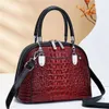 Nieuwe Vintage Alligator Vrouwen Handtassen Europese Designer Lederen Dames Schoudertassen Vrouwelijke Meisje Merk Luxe Crossbody Tas 2022 g4qe #