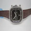 ikwatches--Klassische Uhr, Chronograph, Quarz, Stoppuhr, blaues Zifferblatt, schwarzer Gummigürtel, Herrenuhren, Sport, quadratische Herrenuhr, Herren252Q