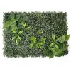 Decorative Flowers 40x60CM Green Artificial Plant Wall Panel Plastic Outdoor Lawn Decoration Wedding Background Party Garden Grass And
