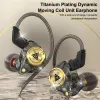 QKZ AK3-Datei Kabelgebundene Ohrhörer 3,5 mm In-Ear-Kopfhörer mit Mikrofon Freisprecher Langkabel-Stereo-Sound-Headset mit Ohrkopf