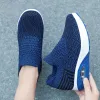 Tofflor dämpande gummiplattform kvinnor casual promenad sneakers slipon andningsskor femme springande jogging zapatillas mujer