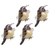 Table Cloth 4pcs Napkin Rings Bird Shaped Buckles Western Restaurant Metal Ring