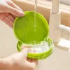 収納ボトル家庭用新鮮なキーピングカバーグリーンユニークなデザイン軽量保管便の便利な食料ソリューションabsを使用する