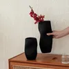 Vasos italiano requintado vaso de cerâmica estilo nórdico minimalista mobiliário doméstico mobiliário macio água-nutrido arranjo de flores