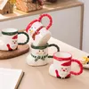 Tazze creative calzino natalizio a forma di tazza deliziosa espresso latte ceramica spot pupa da snowman tazza per la colazione latte regalo di Natale regalo di Natale