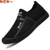 Casual Buty Slip-On Men Mesh Sport Mężczyzna wielki rozmiar 46 Running Man Low Top Blue Sneakers