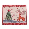 Table Mats Christmas Placemats For Dining 43X 34Cm Seasonal Winter Xmas Snowflakes Holiday Washable Dinner Set 6 With