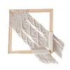 Arazzi Arazzo tessuto Decorazioni per la casa Nappa appesa Adorna Macrame Decora la parete Decora la stanza con ciondolo fatto a mano Ornamento in legno per bambini Tessuti a mano