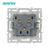 SRAN European Standard Electrical Outlets, aluminiumlegeringspanel 82*82mm, 220V 16A Vägguttag EU för hemapparat