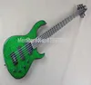 Hela nya basmodul 5 strängar aktiva pickups BASS Electric Guitar Green Water Ripple4714304