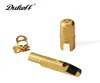 Dukoff Saxophone Metal Mouthpiece for Alto Tenor Soprano Saxophone Gold Lacquer Surface Brass Musical Instrument Accessories Size 9378355