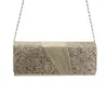 Designer Luxe mode Diamond Clutch Bags Nieuwe zijden splicing flash-materiaal damesbankettas met een modieuze en rechte stijl