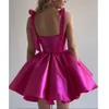 Ryanth Rose Red a Line Mini Prom Party Dr Sweetheart Sreevel Lace Up Gown Graduati Cocktail Dres 2024 Birthday Dr I5im＃